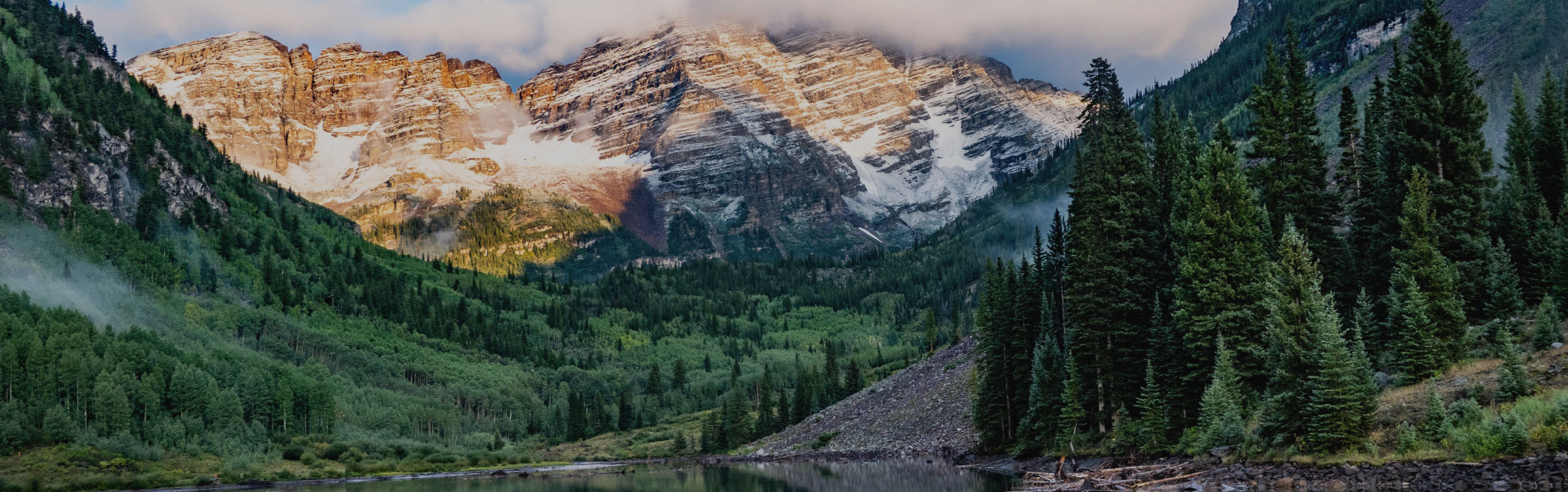 Colorado mountainscape and lake